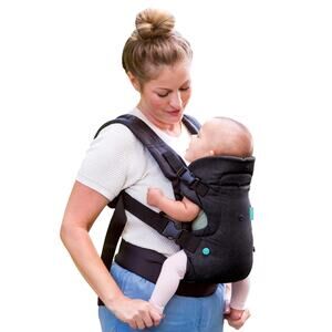 NEW Infantino Flip 4-In-1 Convertible Carrier, Adjustable, Ergonomic  Black